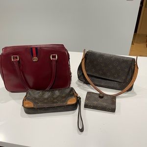 Bundle! Vintage Gucci and Louis Vuitton, all authentic! Selling as bundle!